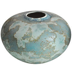 Robin Pottery Vase, 20th Century