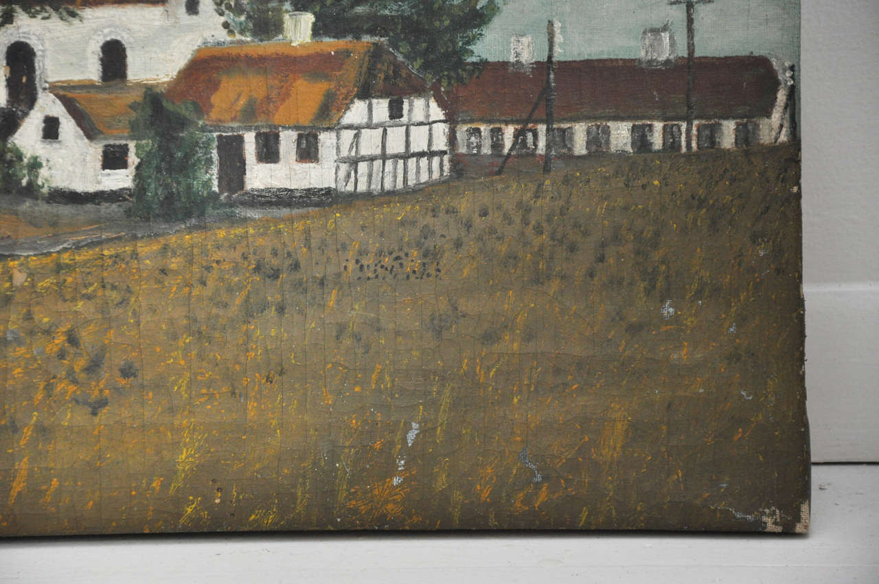 French Landscape Painting, circa 1900 For Sale 1
