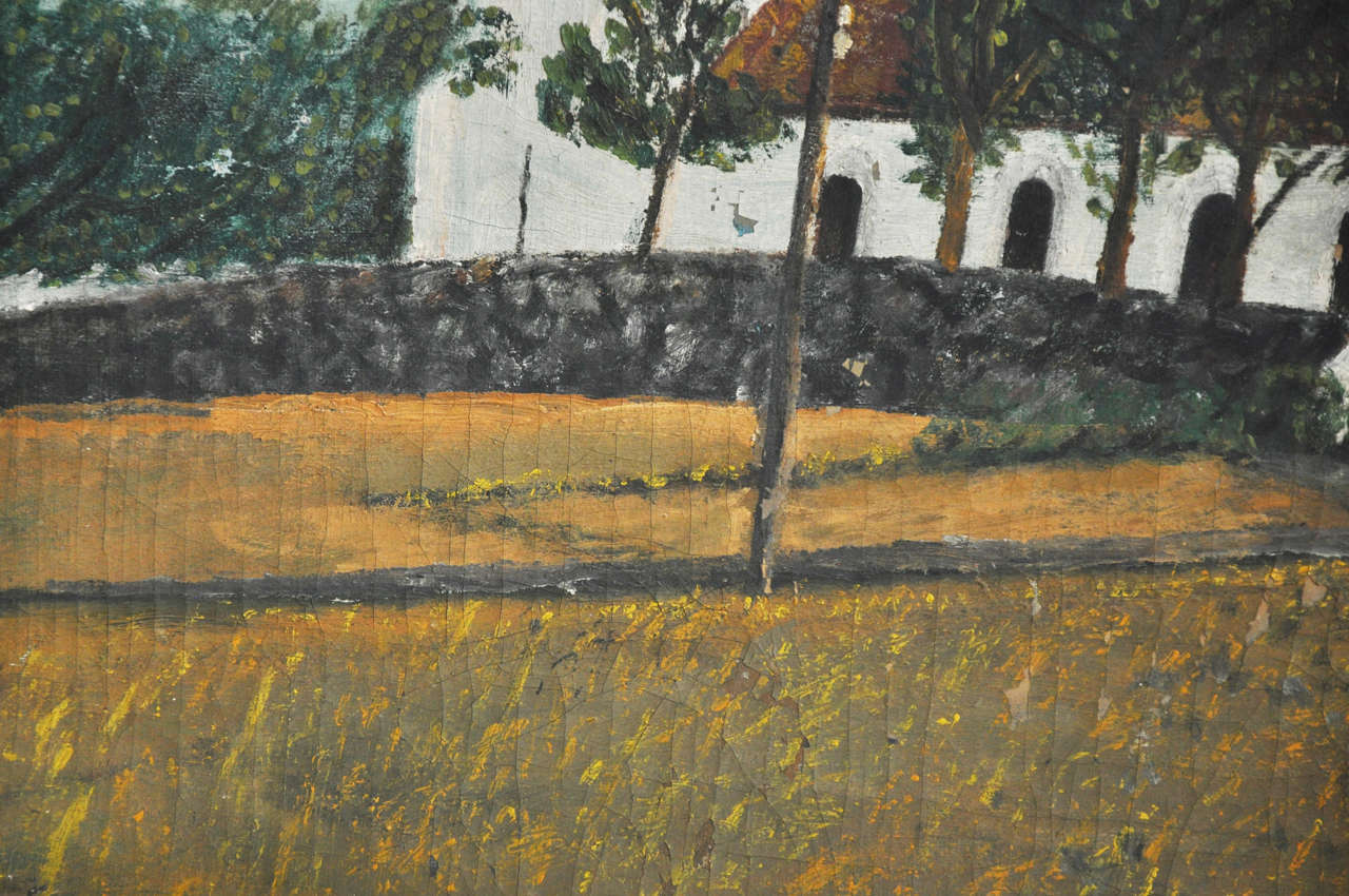 French Landscape Painting, circa 1900 For Sale 4
