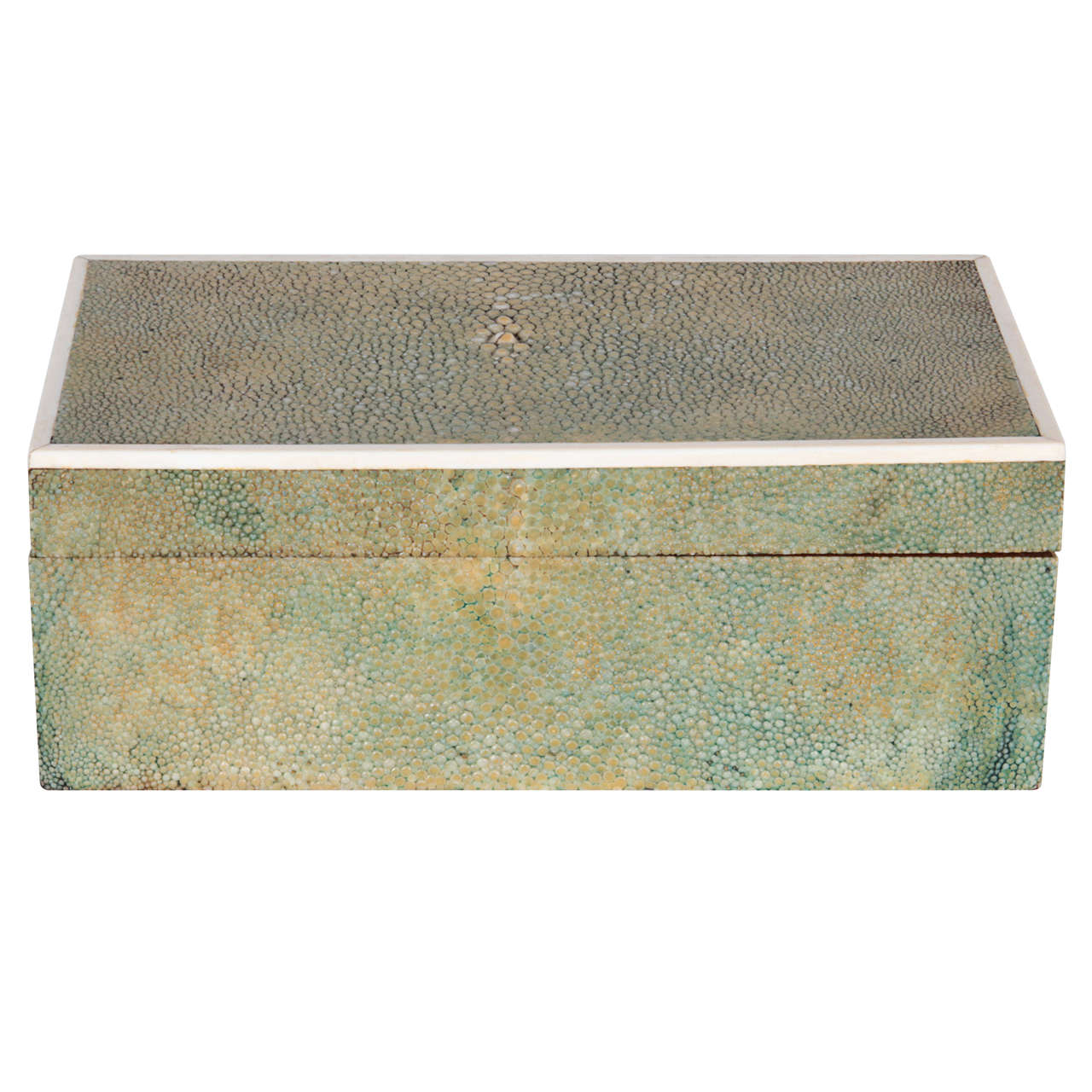 English Art Deco Shagreen Box For Sale