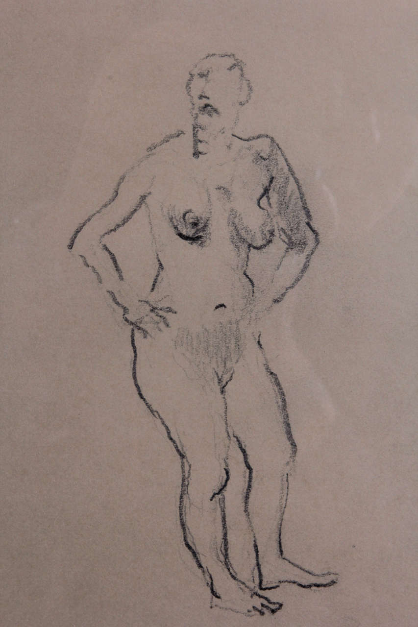 Mid-20th Century Mid Century Pencil Study For Sale