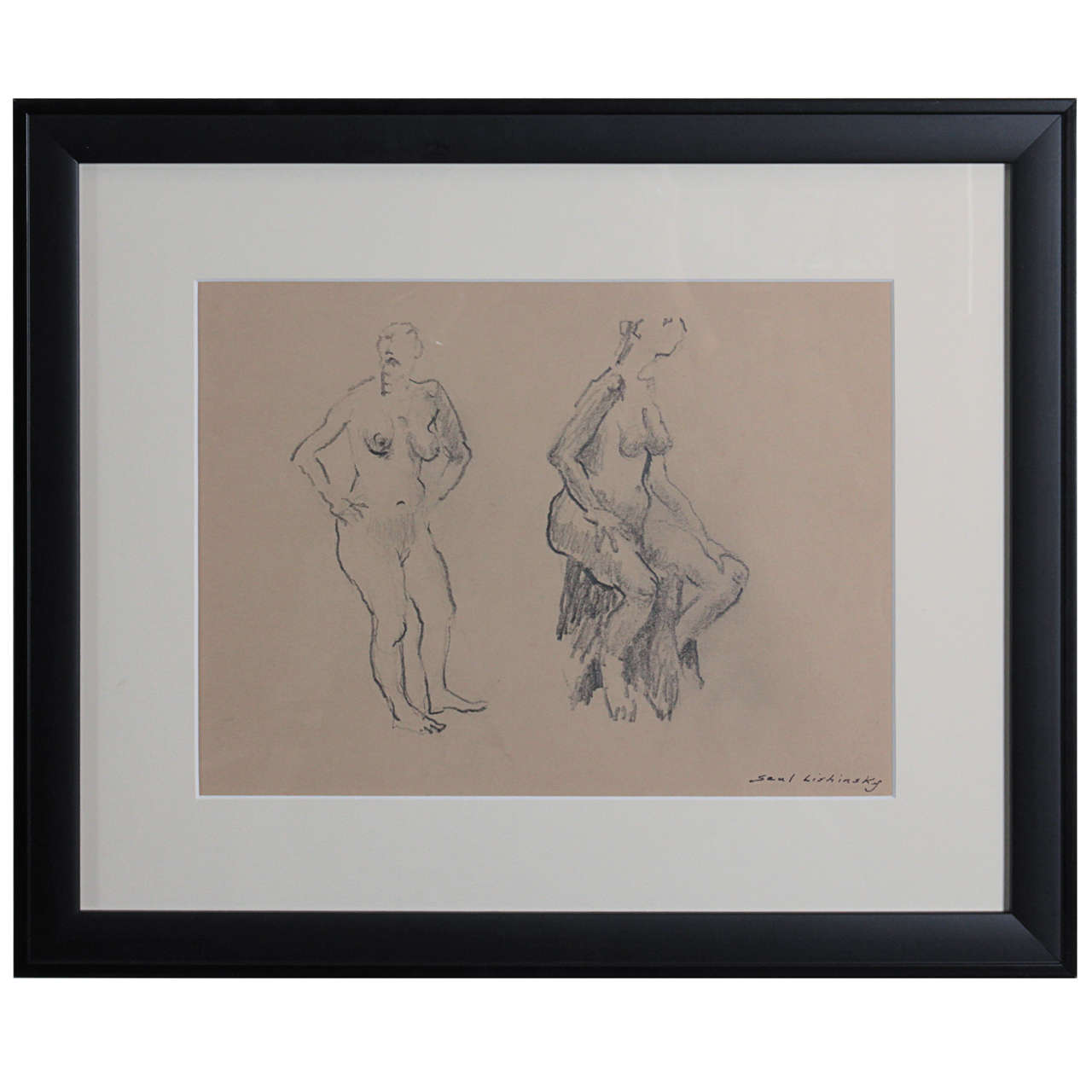 Mid Century Pencil Study For Sale