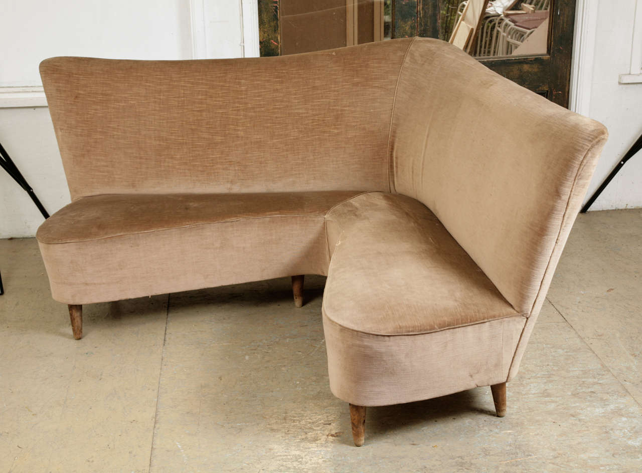Mid-Century Modern Mid-century Italian design corner sofa