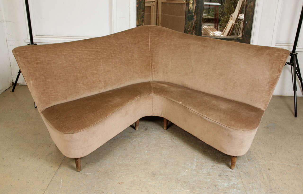Mid-20th Century Mid-century Italian design corner sofa
