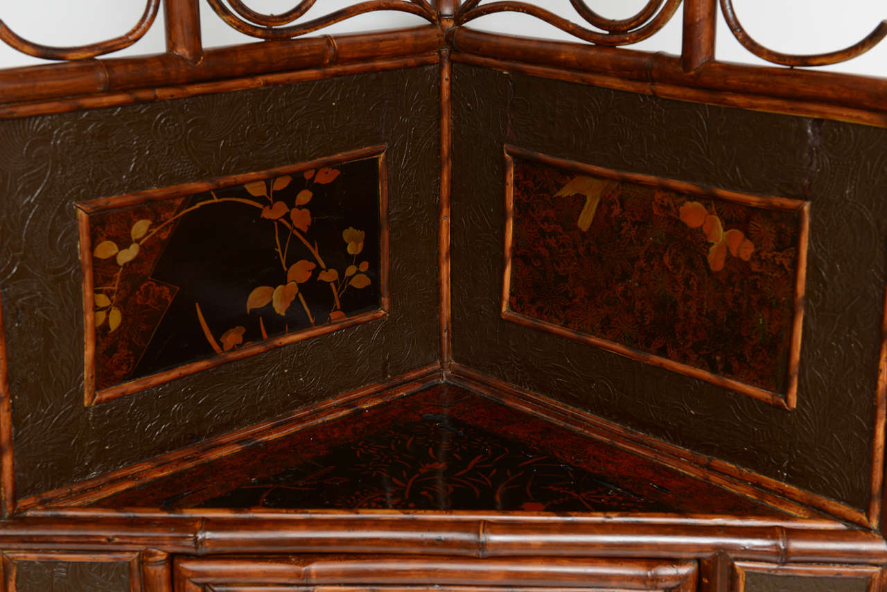 Rare 19th c.English bamboo Corner at 1stdibs