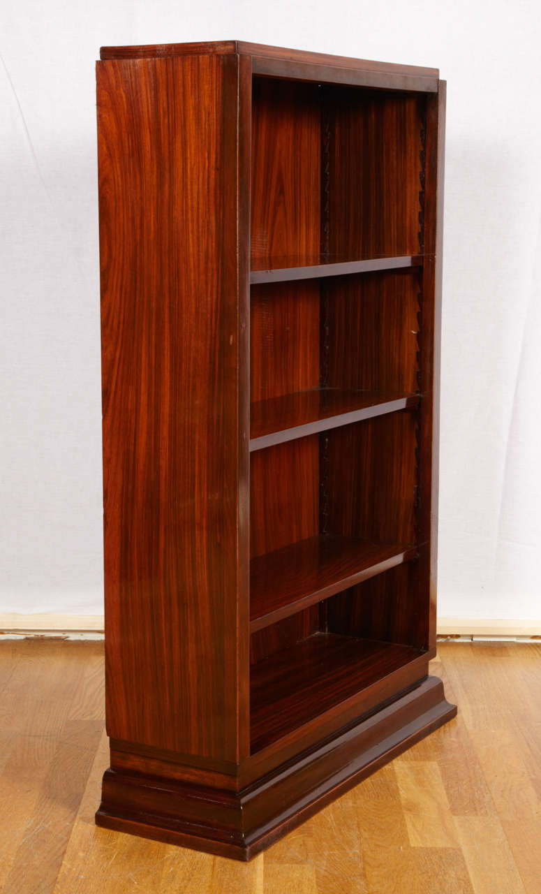 Walnut Art Deco Bookcase For Sale 1
