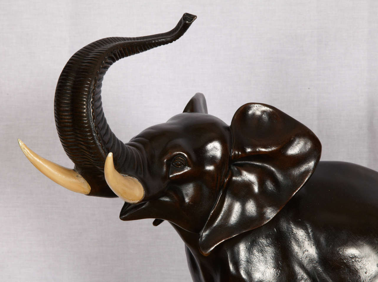French Art Deco Elephants Sculpture by Irinee Rochard For Sale