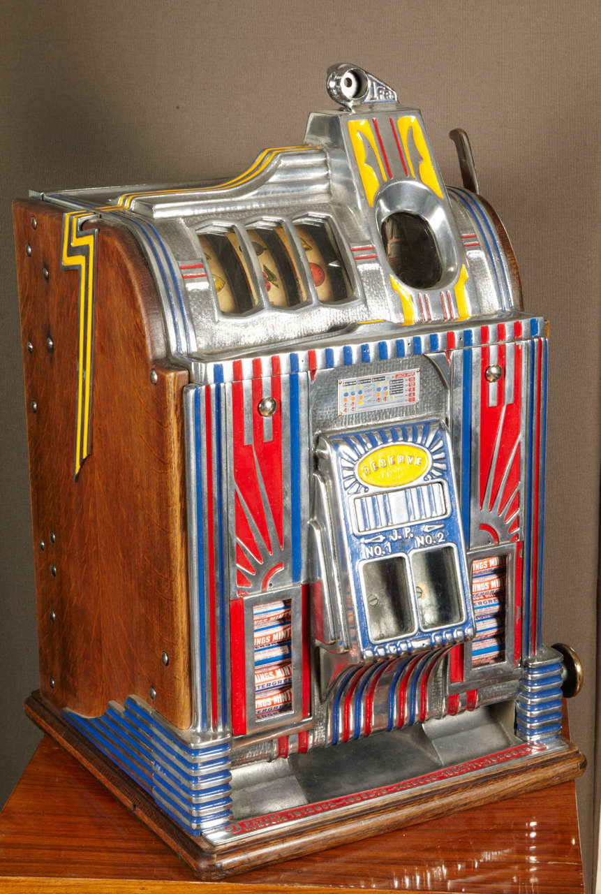 Jennings Art Deco Gambling Machine circa 1933 For Sale 4