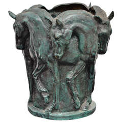 Equestrian Vase