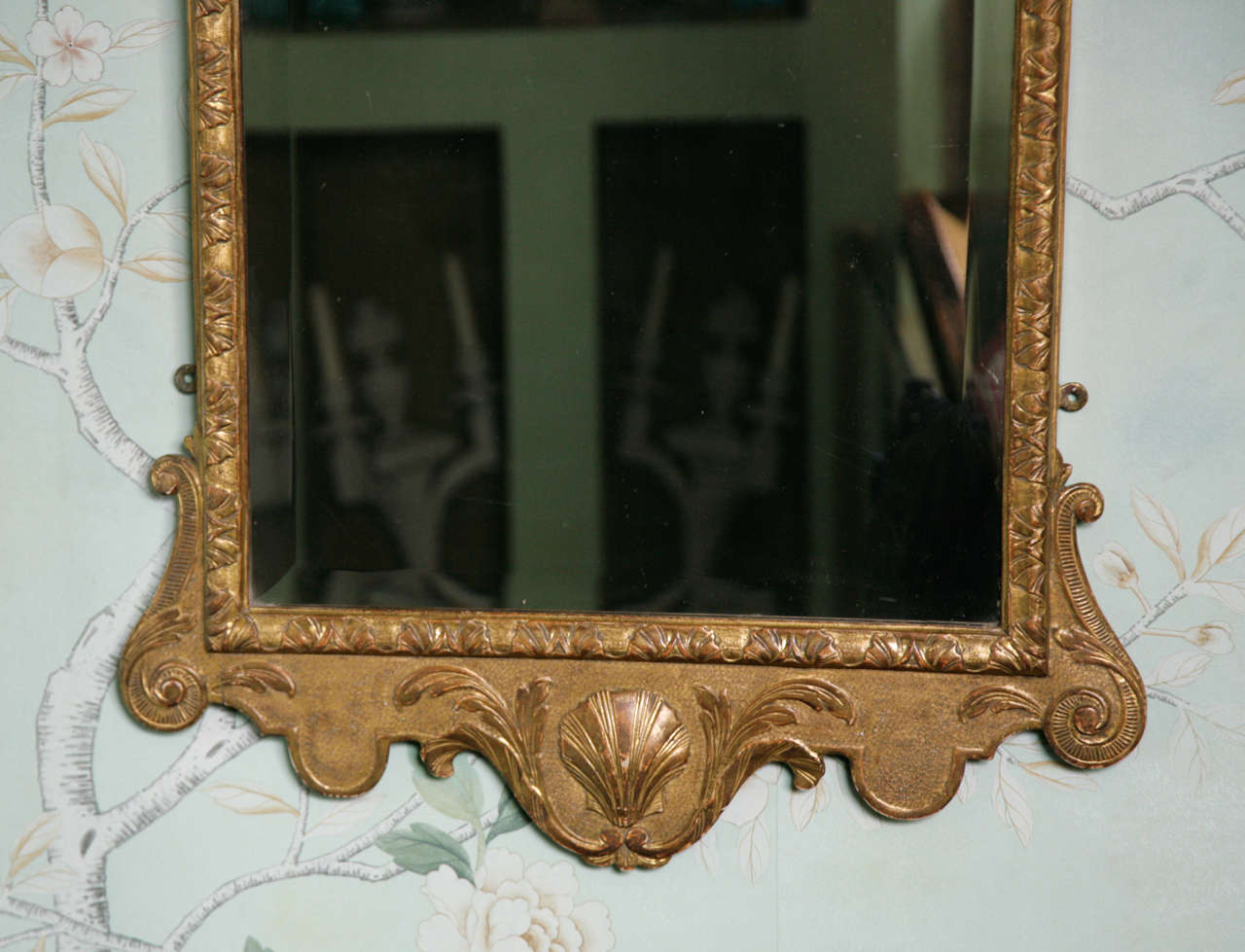George I Early Georgian Giltwood and Gesso Mirror