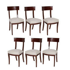 Antique Set of Six Directoire Chairs