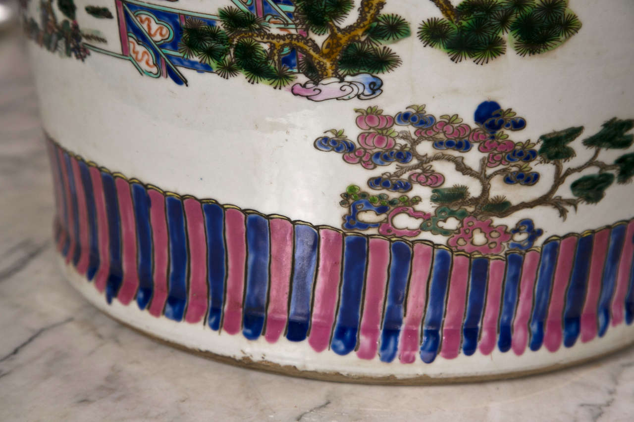 Pair Palace Size Chinese Porcelain Vases 3