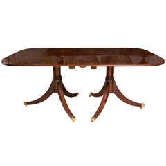 Mahogany  Double Pedestal Dining Table