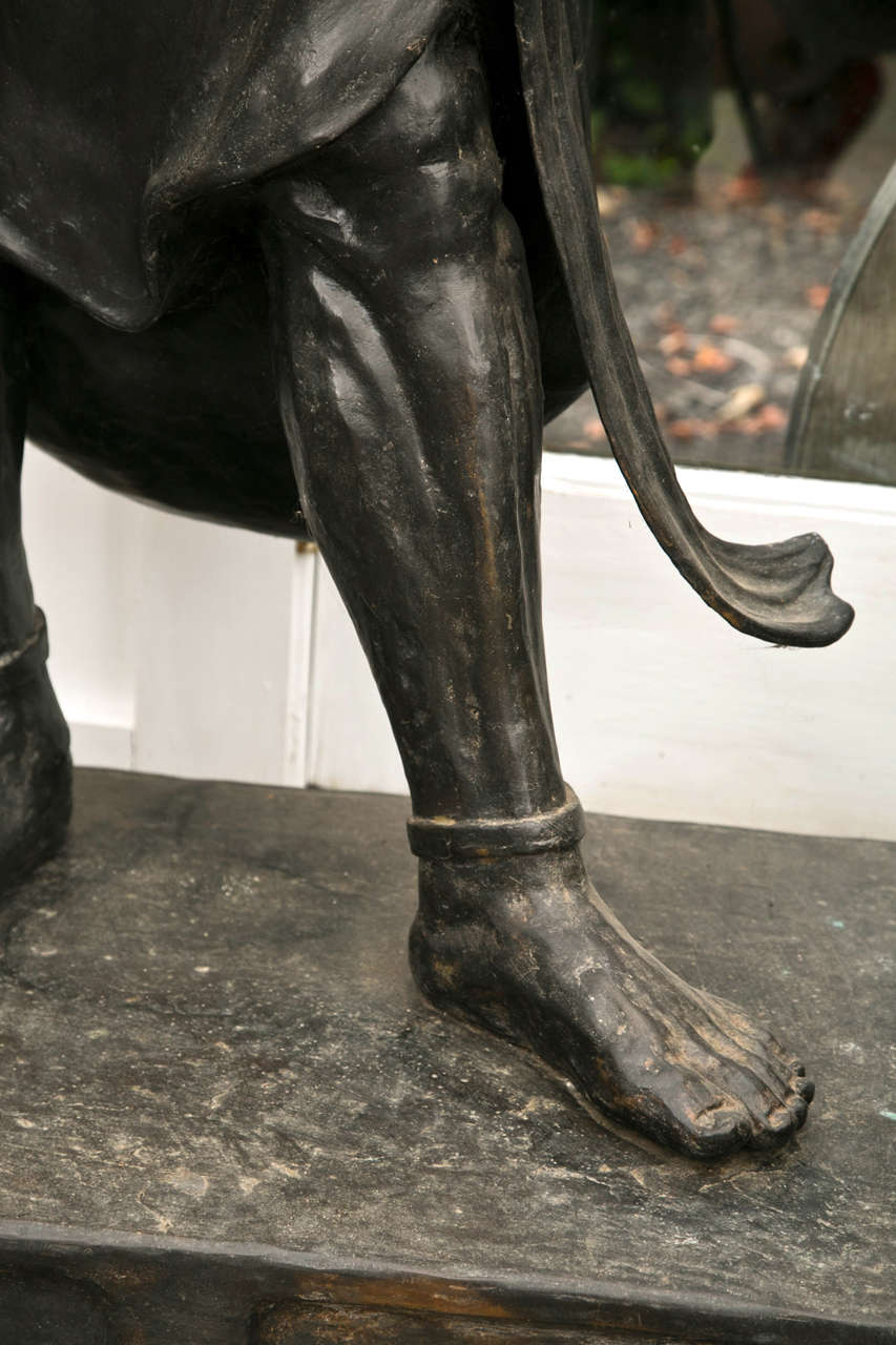 Lifesized Pair of Bronze Japanese Nio Guardians For Sale at 1stDibs