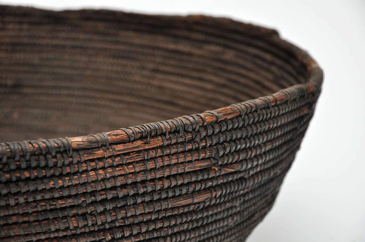Early 20th Century Woven Nigerian Food Baskets In Good Condition In Chicago, IL