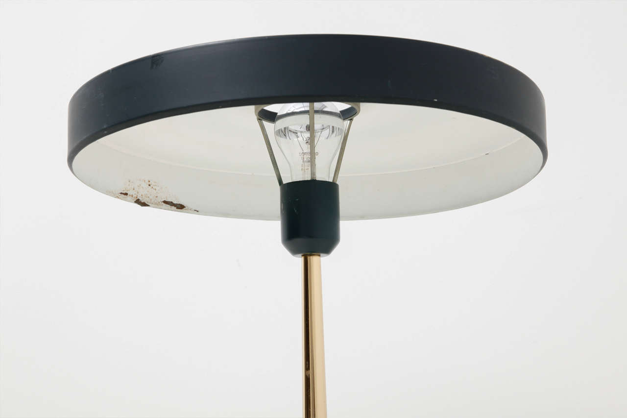Black Desk Lamp by Louis Kalff for Philips In Excellent Condition In Antwerp, BE