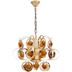 Magnificent Murano Modernist Chandelier