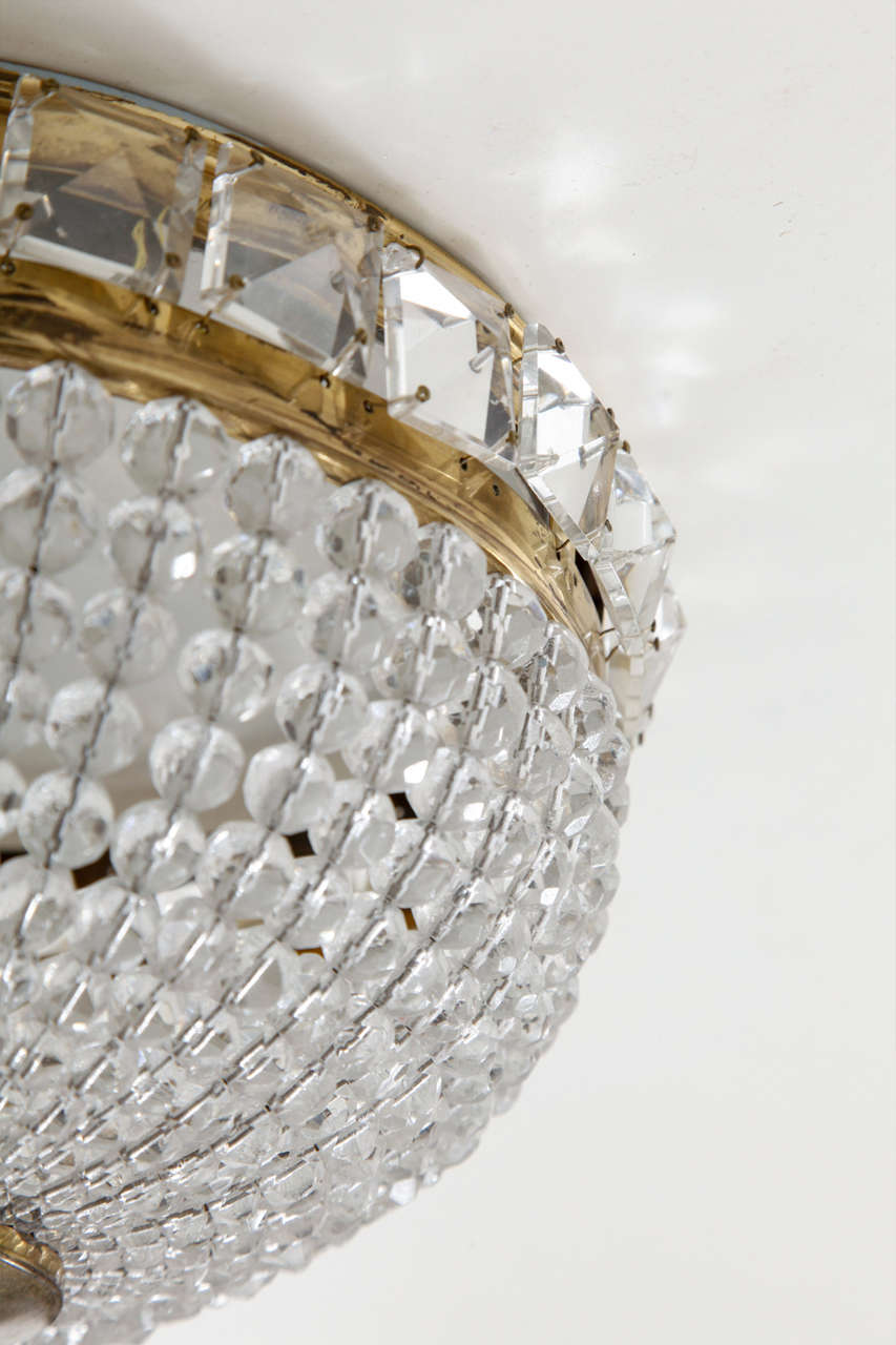 Mid-Century Modern Bakalowits & Sohne Sac a Perles Chandelier For Sale