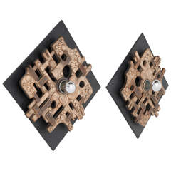 Set of Ceramic Wall Light Sculpture Set of Ceramic Wall Light Sculpture