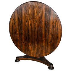 Round Regency Period Tilt Top Breakfast Table