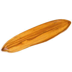 Russel Wright "Oceana, " Carved Wooden Board Made by Klise Rare