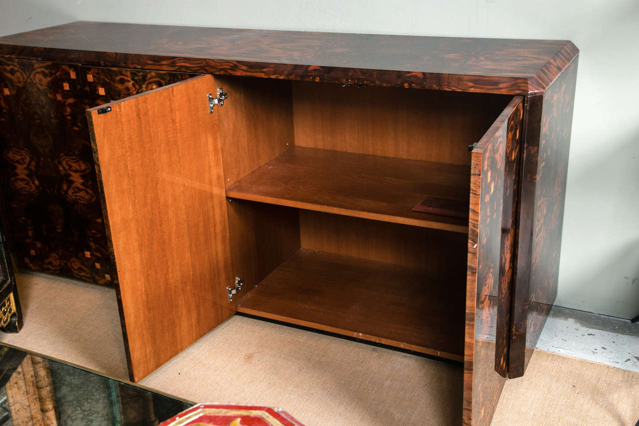 Italian Credenza Rare Burl Veneer 2