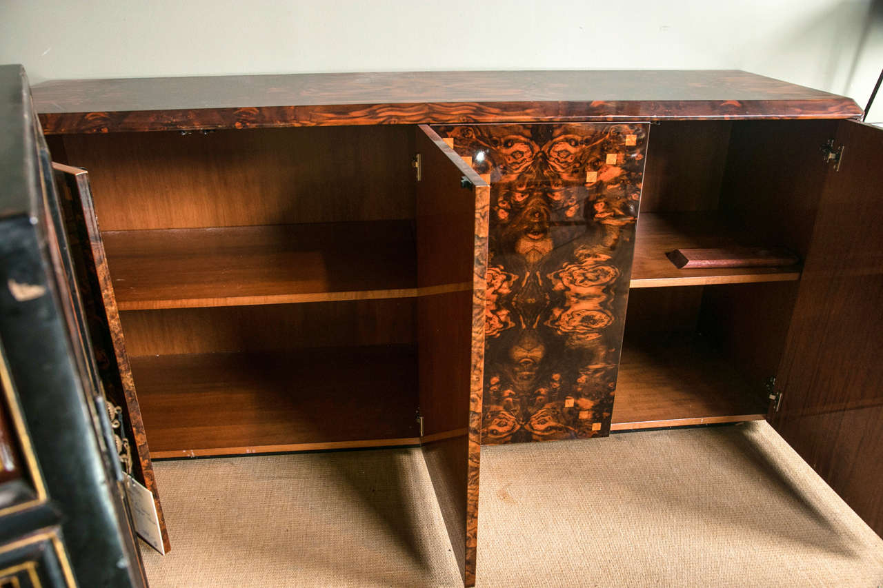Italian Credenza Rare Burl Veneer 3