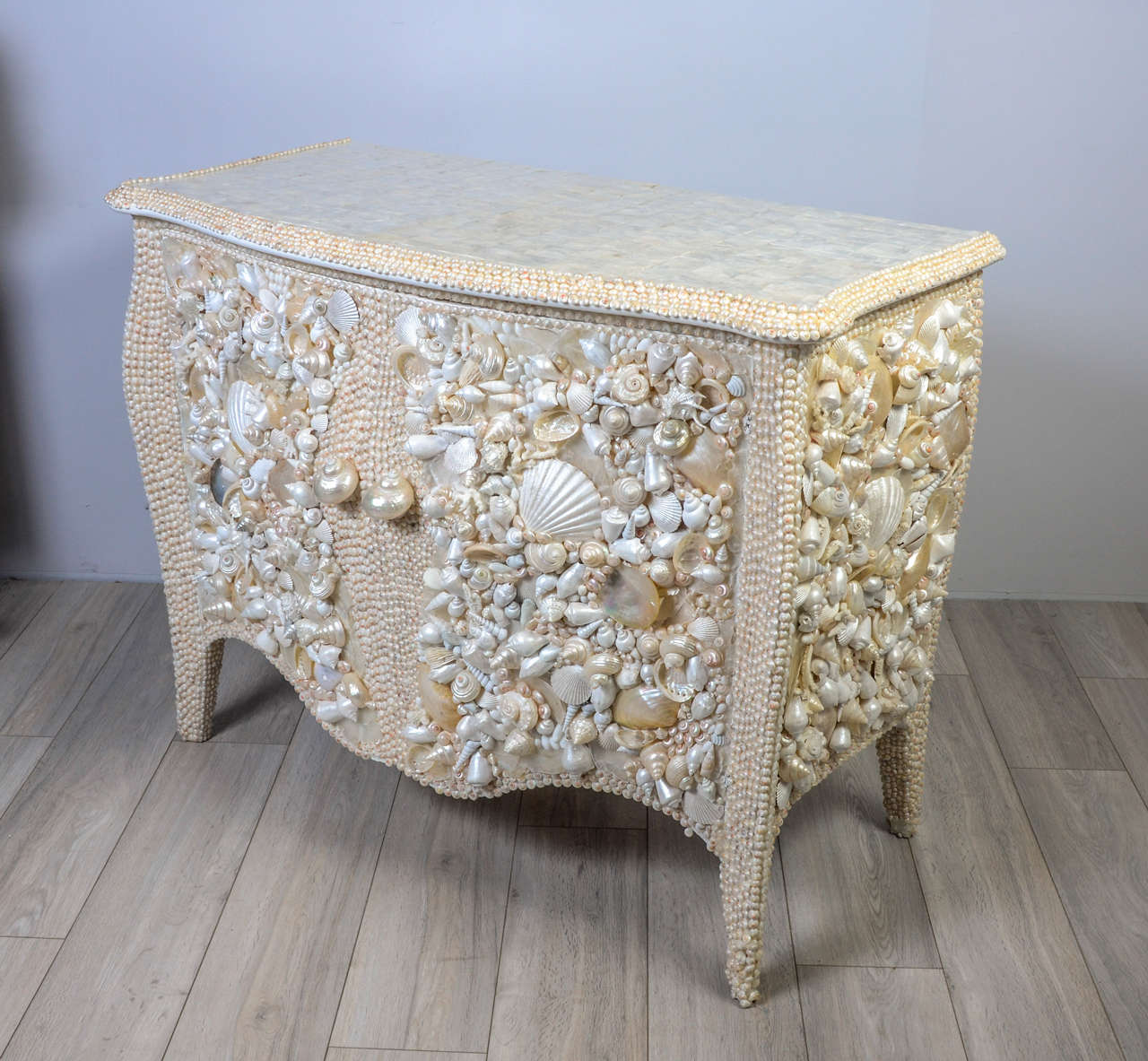 Sumptuous Shell and Mother-of-Pearl Commode