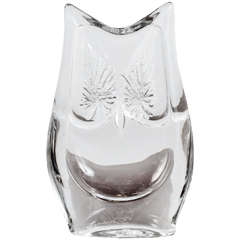 Daum Crystal 'Howl' Vase