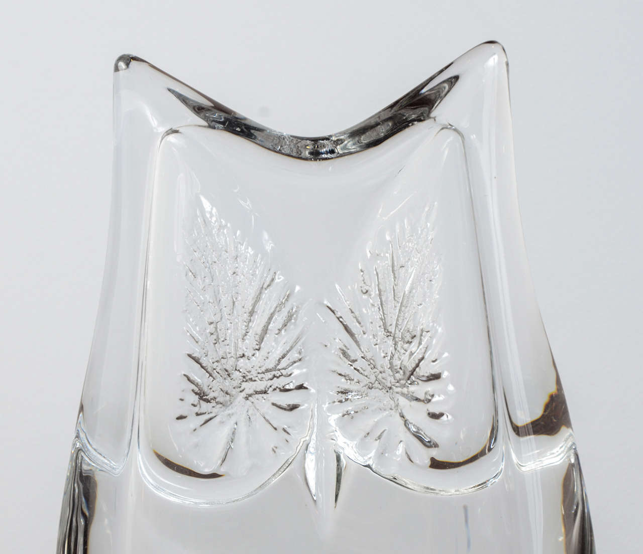 French Daum Crystal 'Howl' Vase For Sale