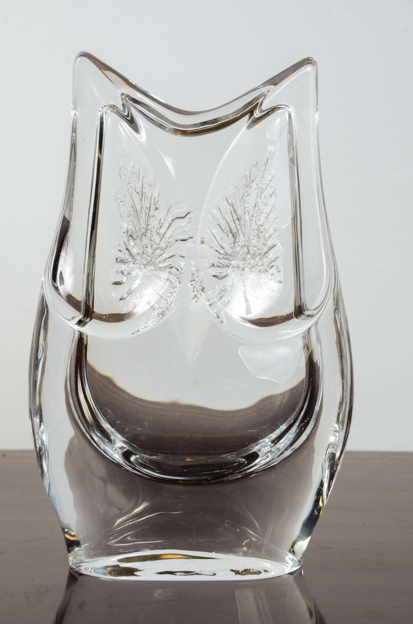 Daum Crystal 'Howl' Vase For Sale 2
