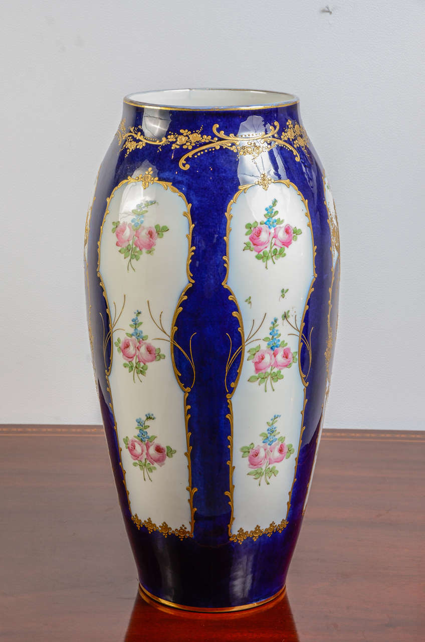 Large Signed Baluster Vase