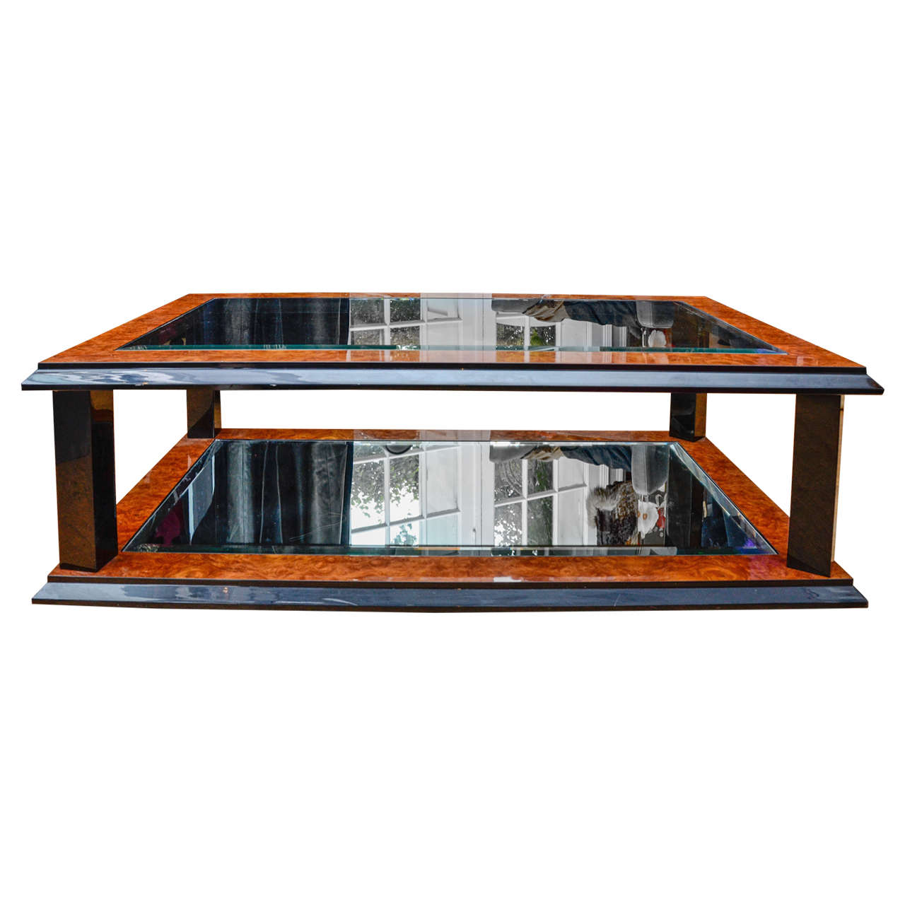 Double Top Lancel Coffee Table For Sale