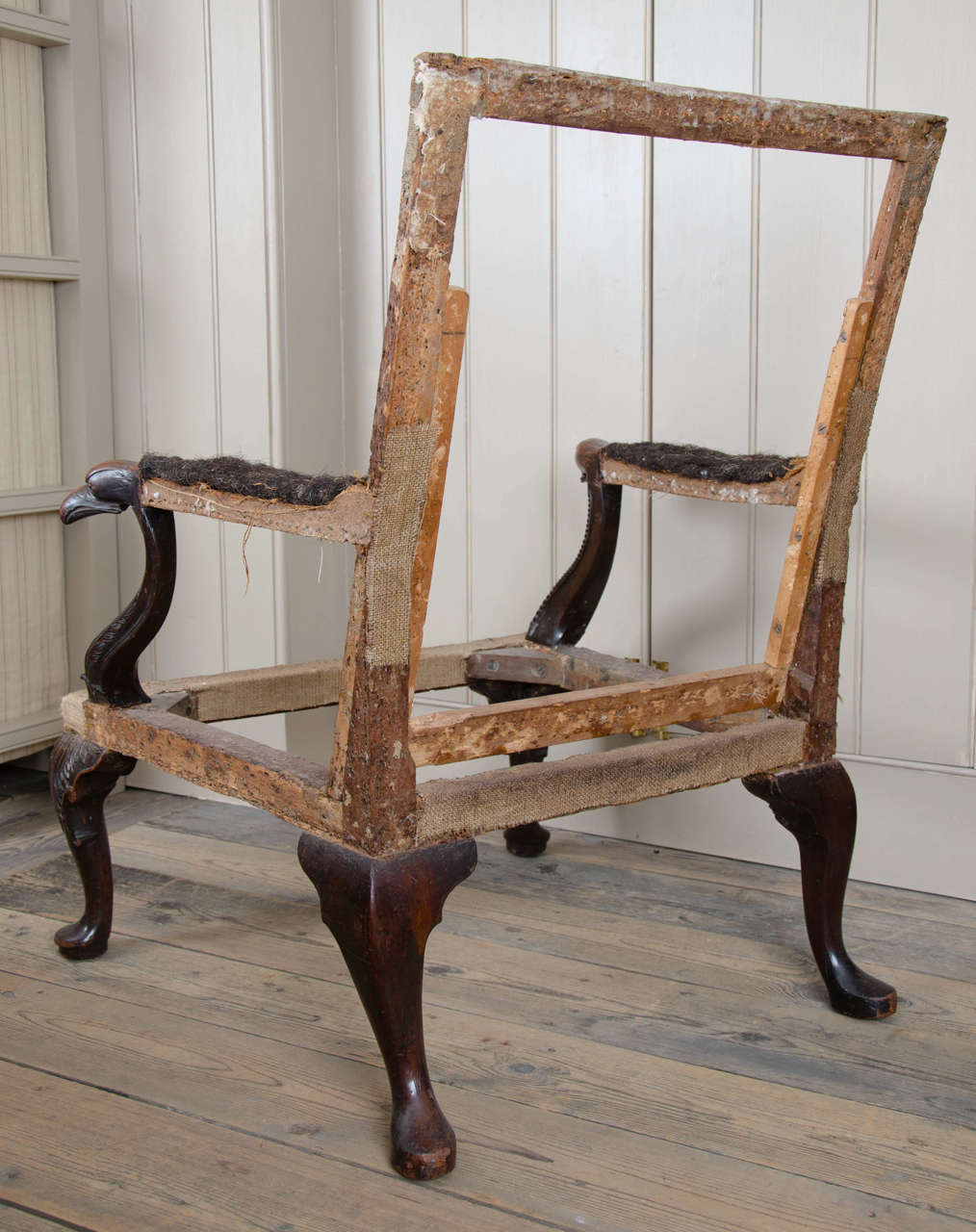 Mahogany George II Carved Walnut Gainsborough Chair