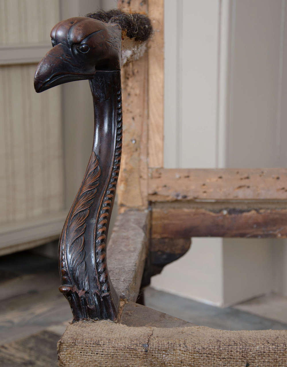 George II Carved Walnut Gainsborough Chair 2