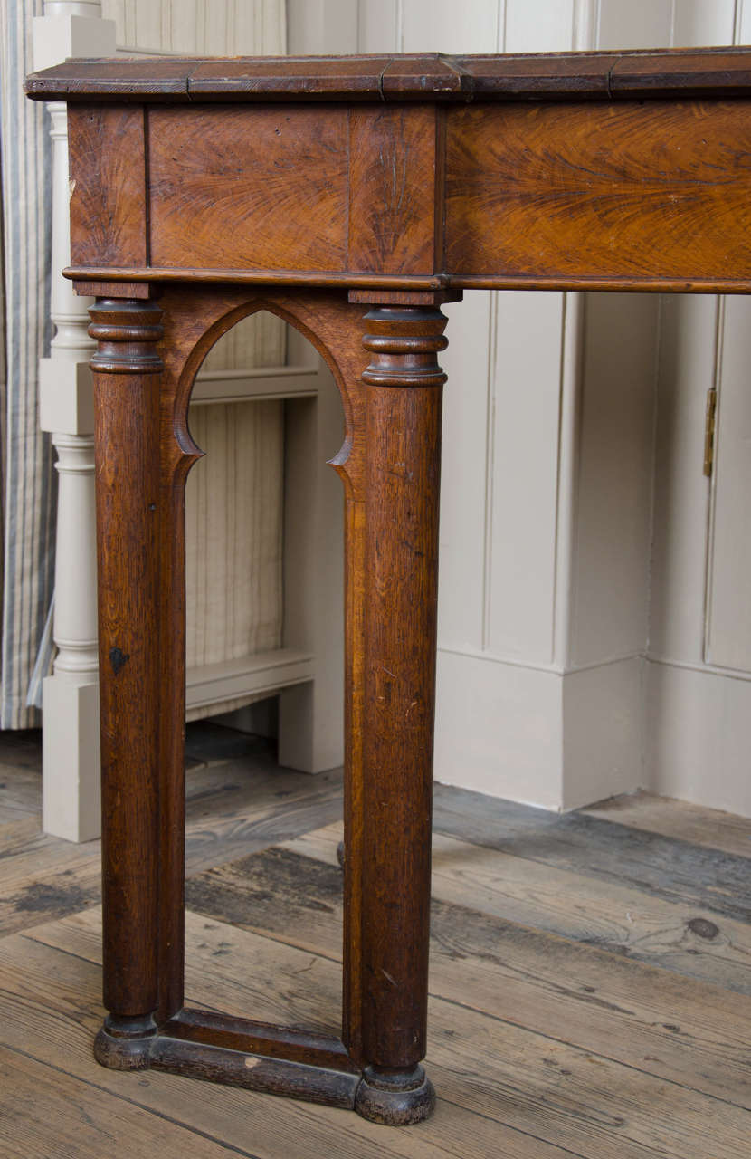 British Mid-19th Century Oak Side Table