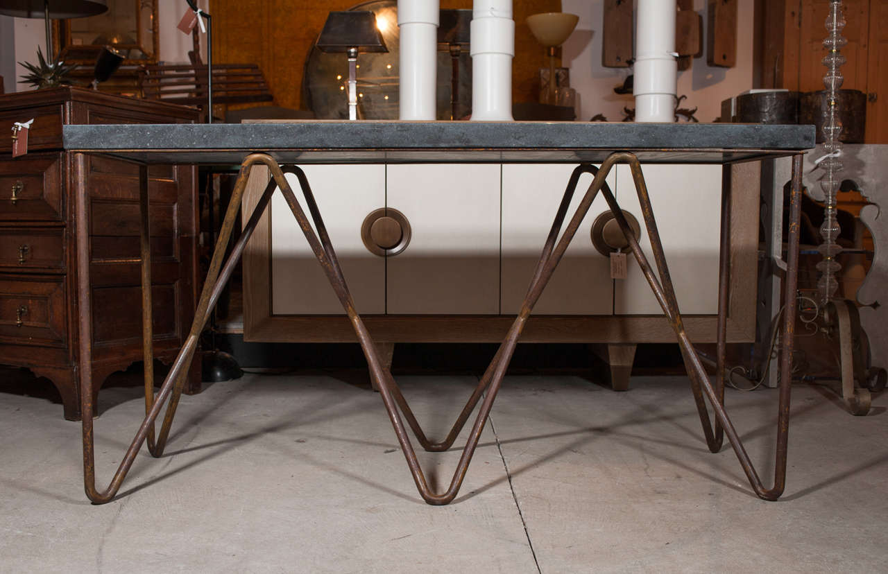 20th Century Hairpin Console with 2