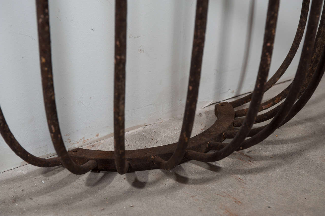 19th Century Console made from Stable Hay sack with Bluestone top In Excellent Condition In Toronto, ON