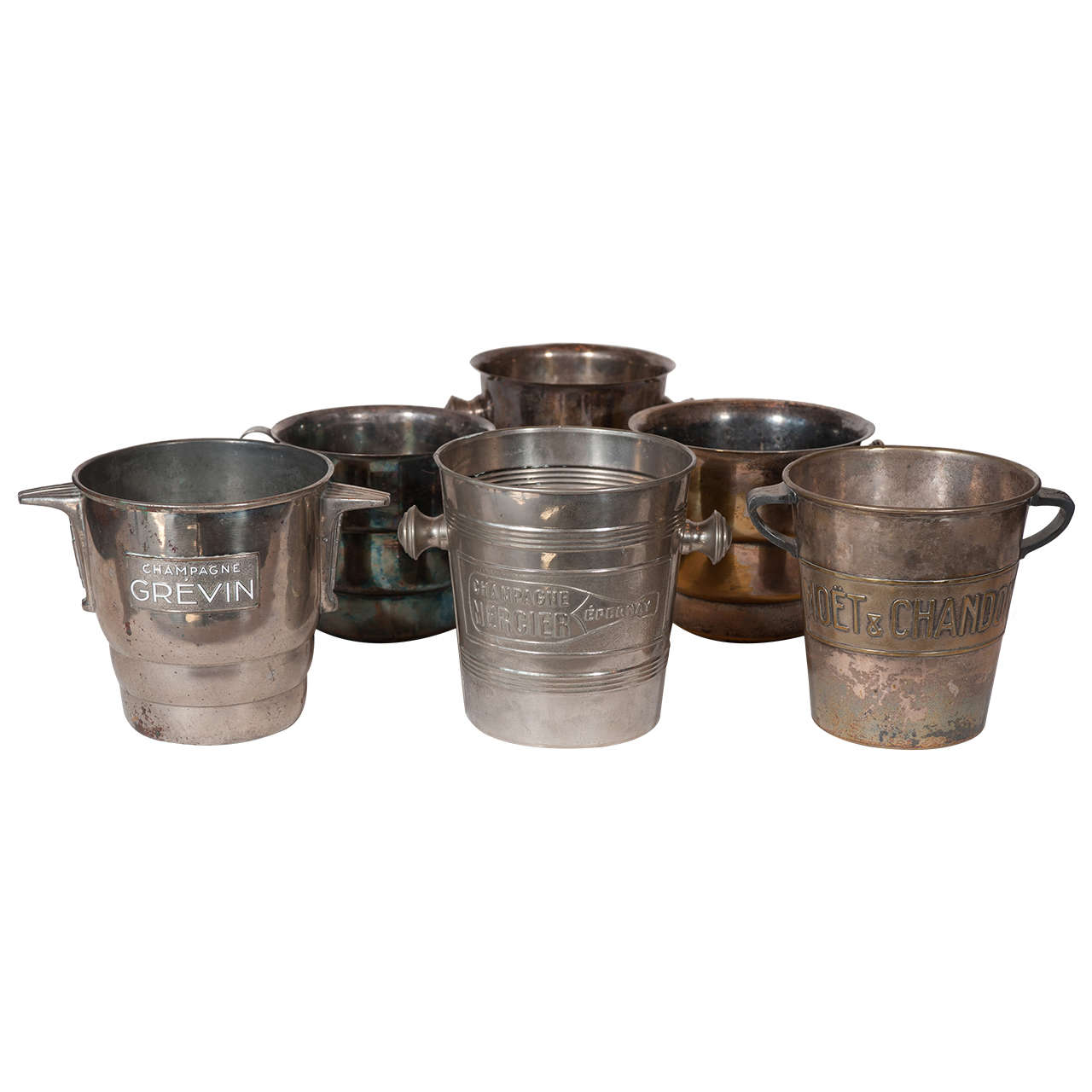 20th Century French Deco Champagne Ice Buckets, c. 1930 Paris For Sale