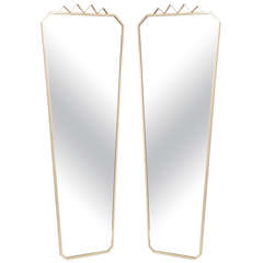 Gio Ponti Style Pair of Mirrors