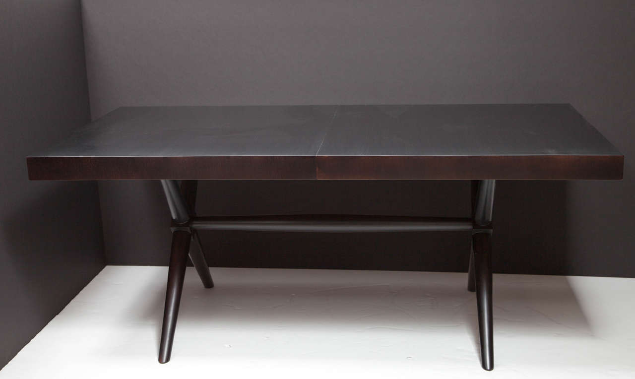 T.H.Robsjohn-Gibbings for Widdicomb X Base Dining Table