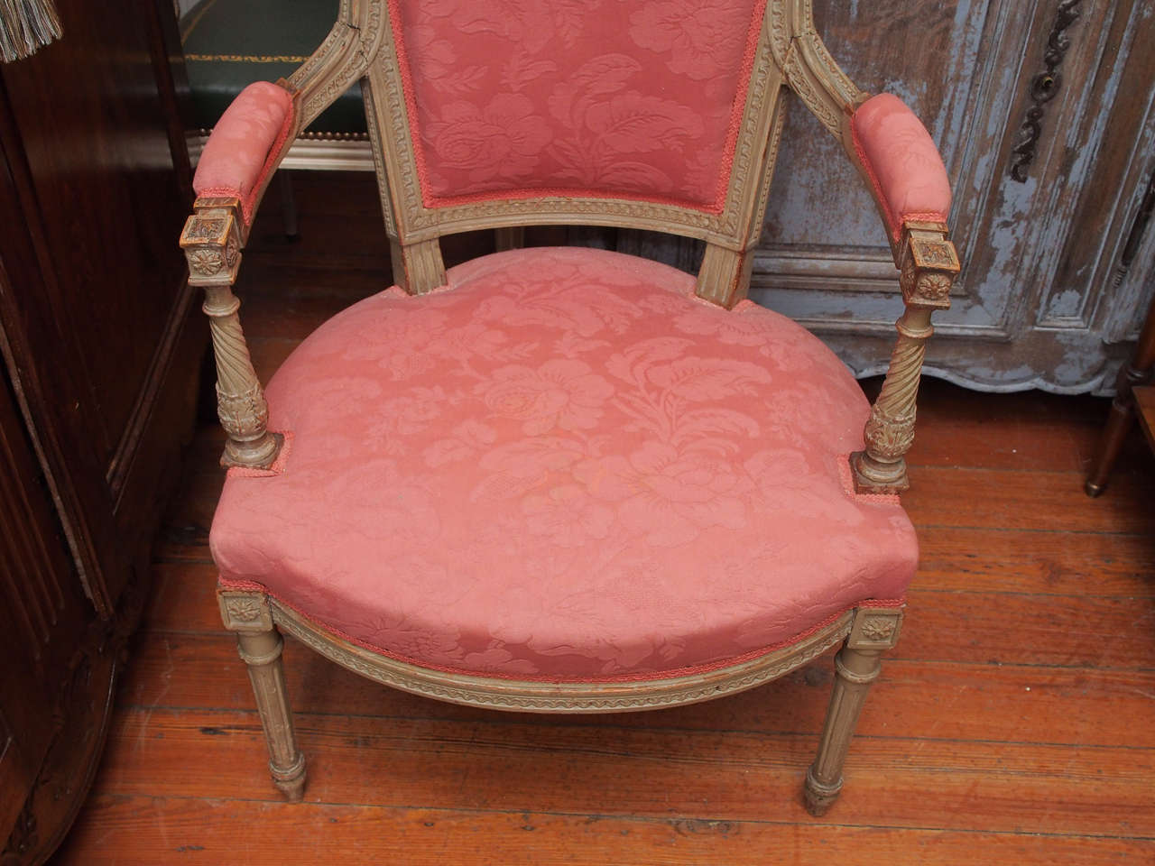 Pair of Directoire Fauteuils In Good Condition In New Orleans, LA