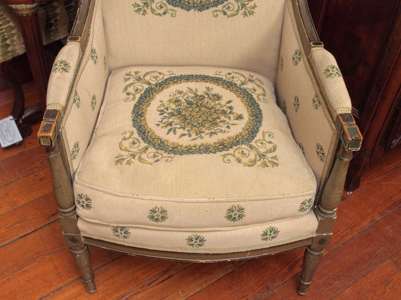 Set of Four Directoire Bergeres In Good Condition For Sale In New Orleans, LA