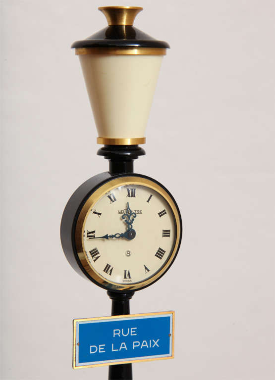 JaegerLeCoultre Paris Street Lamp Post Table Clock at 1stDibs lamp