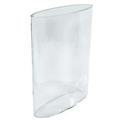 Elliptical Glass Pillow Vase by Tapio Wirkkala