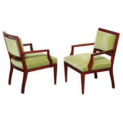 Vintage Andre Arbus style 1940's Pair of Armchairs