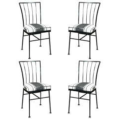 Set of Four Metal Dining Chairs
