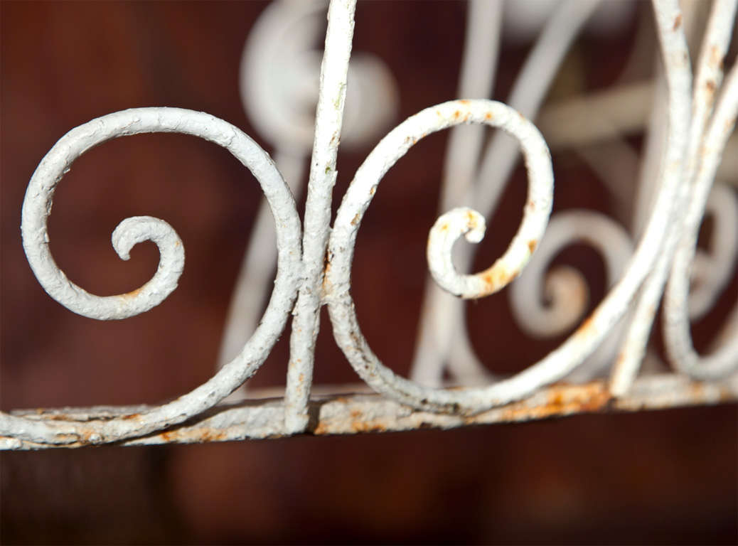 wrought iron hanging chair