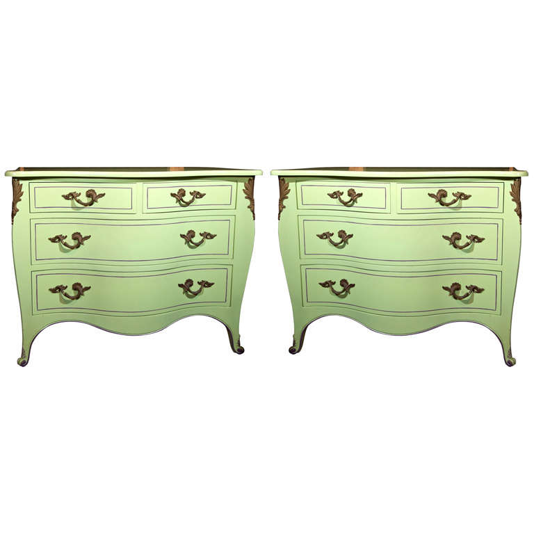 Vintage Italian Commodes, Chartreuse and Purple Pinstriped, 1960s For Sale  at 1stDibs | chartreuse dresser, pull chartreuse