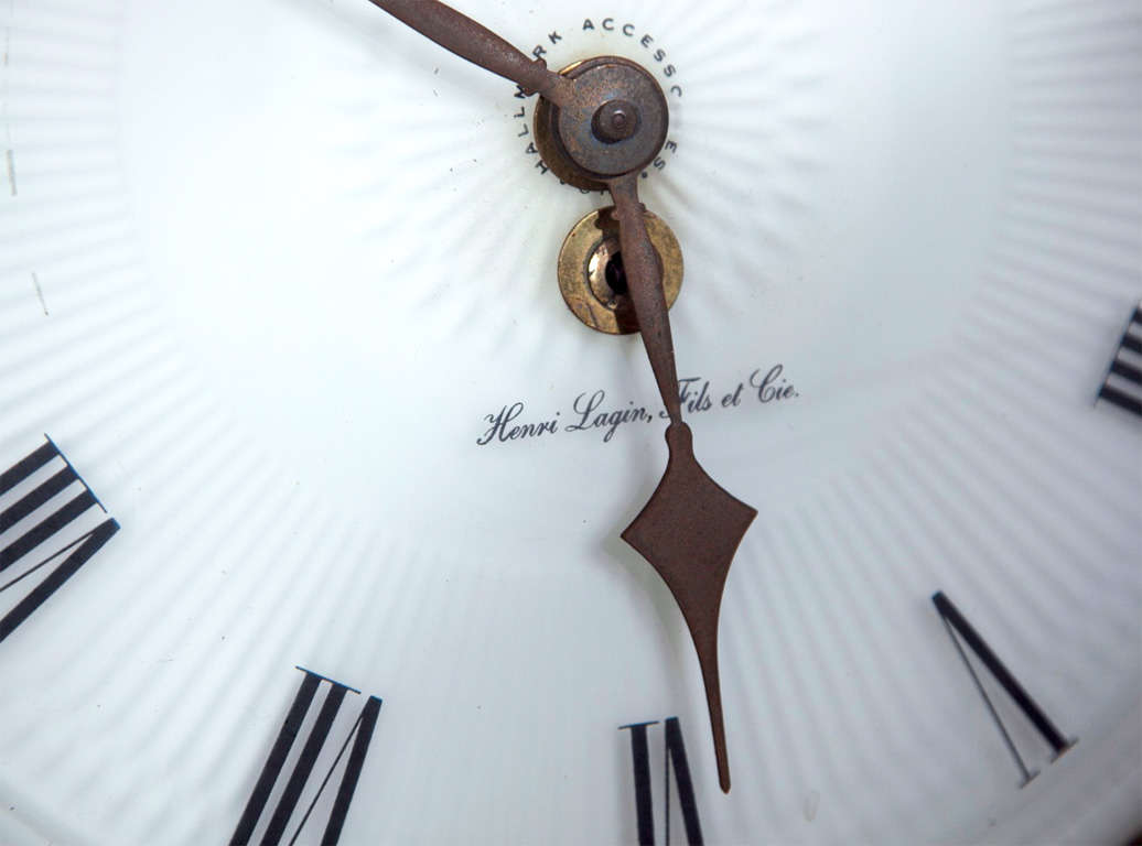 Mid-20th Century French Pocket Watch Wall Clock